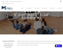 Tablet Screenshot of eletronicamelo.com.br